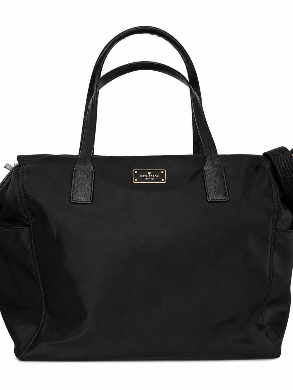 Kate Spade Black Nylon Travel Tote EUC